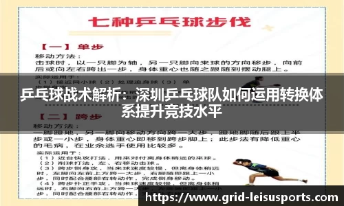 乒乓球战术解析:深圳乒乓球队如何运用转换体系提升竞技水平